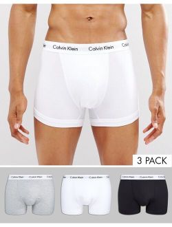 Trunks 3 Pack in Cotton Stretch