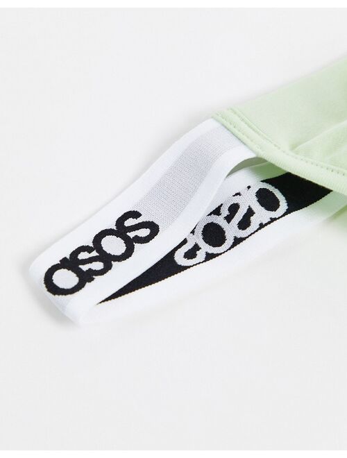 ASOS DESIGN thong with waistband detail