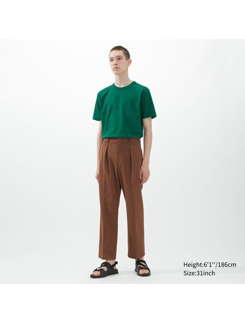 UNIQLO U Wide-Fit Pleated Jersey Pants