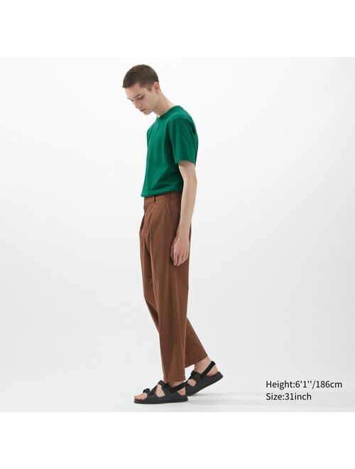 UNIQLO U Wide-Fit Pleated Jersey Pants