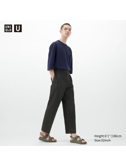 U Wide-Fit Pleated Chino Pants