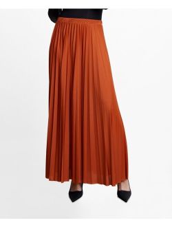 Women's Plisse Pleated Long Skirt