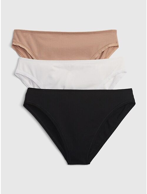 Gap Organic Stretch Cotton Bikini (3-Pack)