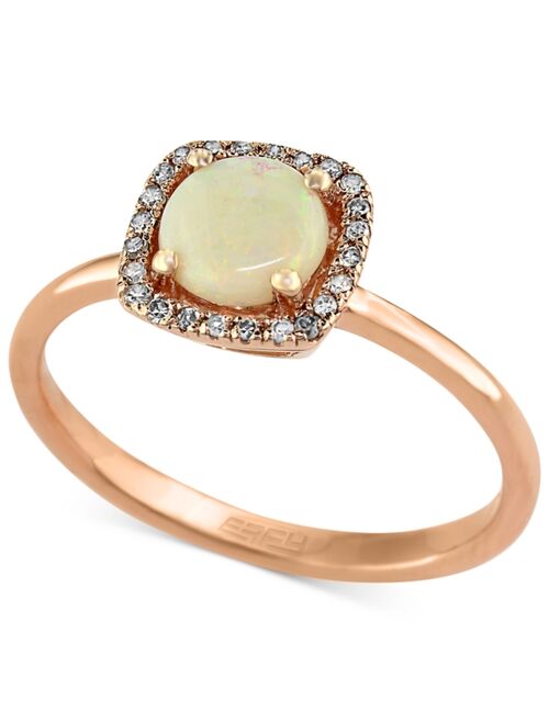 EFFY Collection Aurora by EFFY Opal (3/4 ct. t.w.) and Diamond Accent Ring in 14k Rose Gold