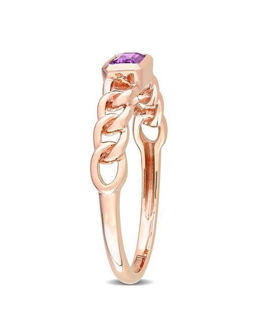 Stella Grace 10k Rose Gold Amethyst Link Ring