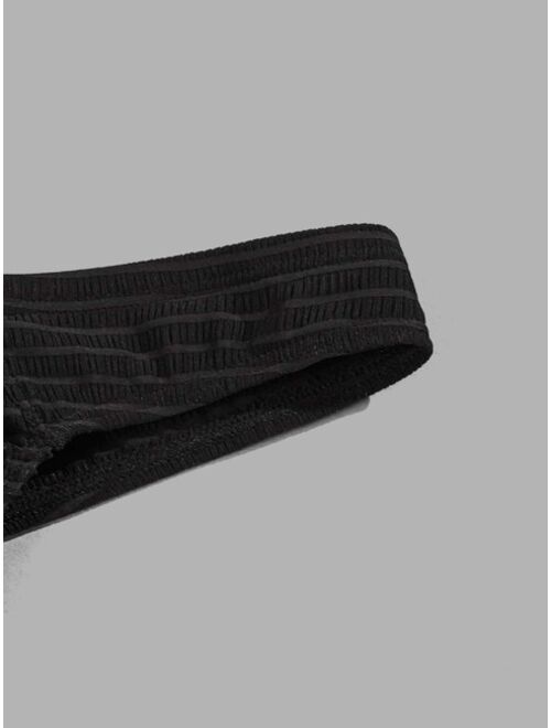 Shein Men 3pcs Striped Pattern Thong