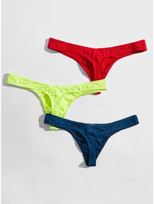 Shein Men 3pack Solid Thong