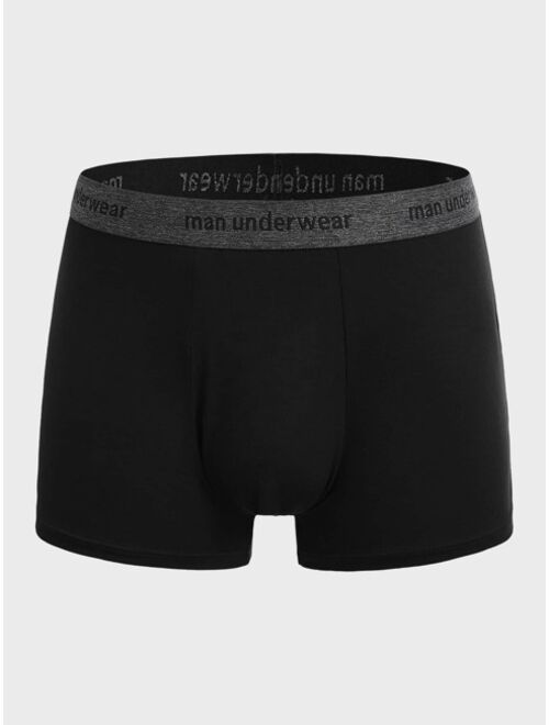 Shein Extended Sizes Men 5pcs Tape waist Boxer Brief