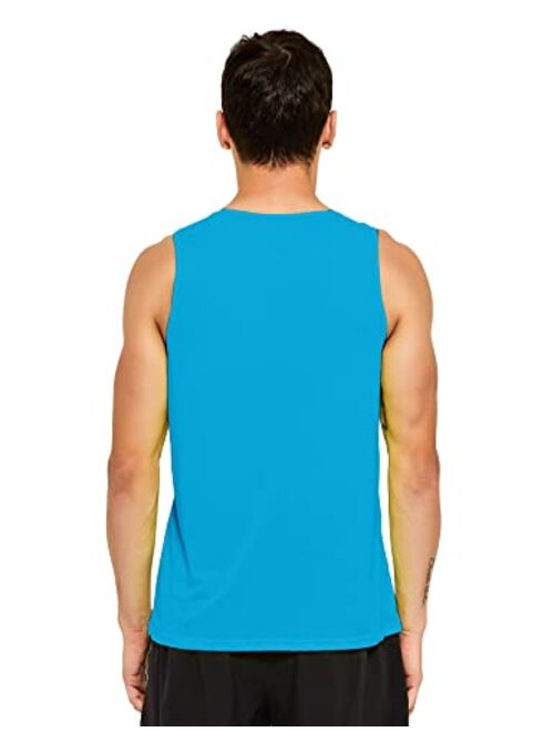 DEMOZU Men's Neon Running Athletic Workout Tank Top Quick Dry Swim Beach Pool Gym Tank Top Sleeveless Muscle Shirts