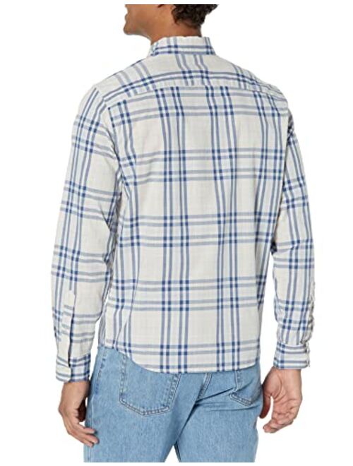 GAP Men's Long Sleeve Untucked Stretch Poplin Button Down Shirt