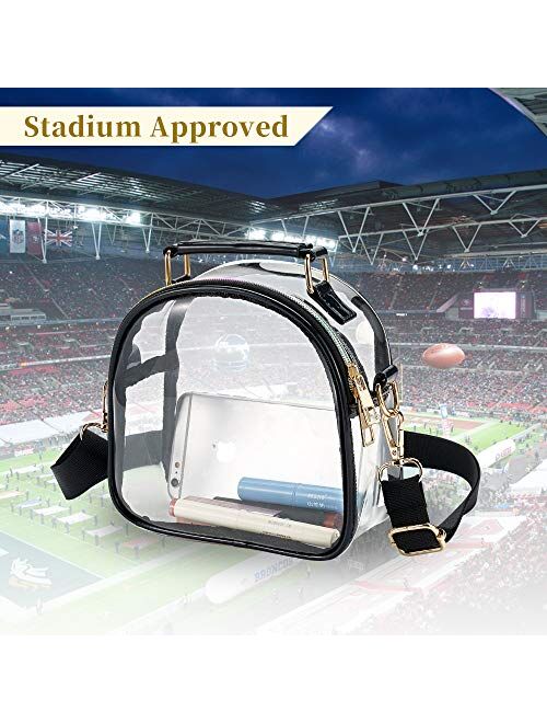 COROMAY Clear Purse for Women, Clear Bag Stadium Approved, See Through Clear Handbag
