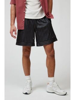 Standard Cloth Striped Mesh Basketball Short