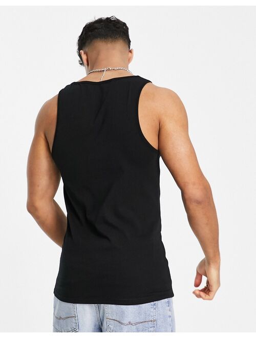 River Island muscle fit tank in black