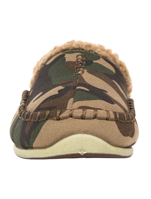DEER STAGS Little and Big Boys Slipperooz Lil Nordic S.U.P.R.O. Sock Cushioned Indoor Outdoor Clog Slipper