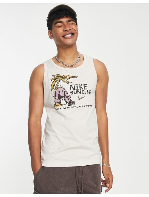 Nike Sun tank top in light brown