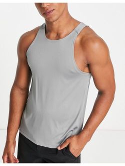 ASOS 4505 running tank top with quick dry in gray