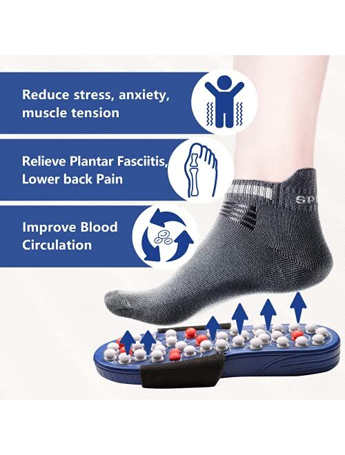 BYRIVER Deep Tissue Foot Massager Tool, Massage Slippers Sandals Flip Flops, Neuropathy Arthritis Back Plantar Fasciitis Pain Relief, Xmas Gifts for Dad Mom Coworkers Run