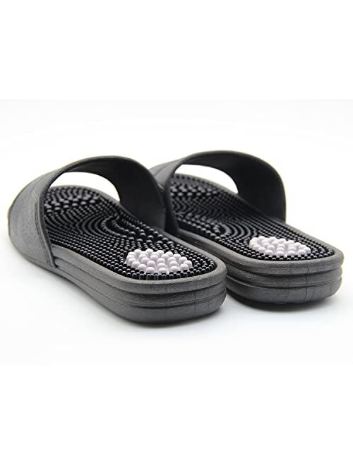 RECARETEK Acupuncture Massage Slippers Acupressure Reflexology Massage Shoes Therapy Sandals to Reduce Tension Stress Foot Relaxation,Stimulate Pressure Points,Relieve Pa