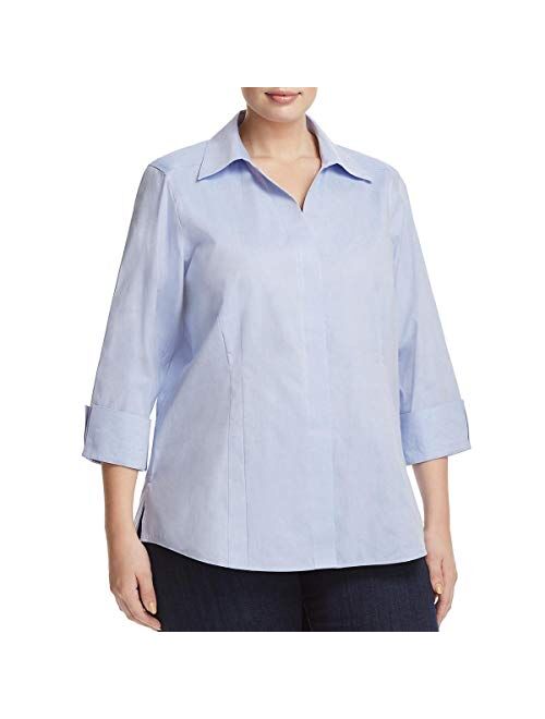 Foxcroft Women's Plus-Size Taylor Essential Blouse