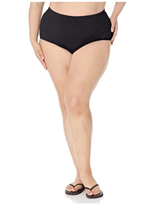 Maxine Of Hollywood Women's Plus-Size High Waist Hipster Bikini Swimsuit Bottom