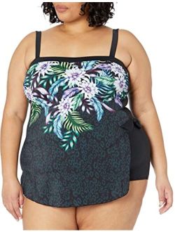 Bandeau Sarong One Piece Swimsuit