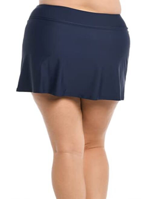 Maxine Of Hollywood Women's Side Slit Swim Skirt Swimsuit