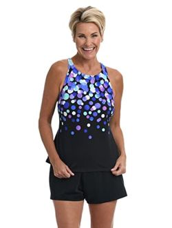 High Neck Crossback Taknini Swimsuit Top