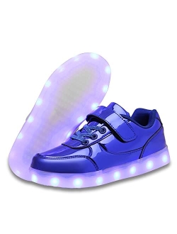 YuanRoad LED Light up Shoes Kids Low LED Sneakers USB Rechargeable Glowing Luminous for Boys Girls Toddler Child