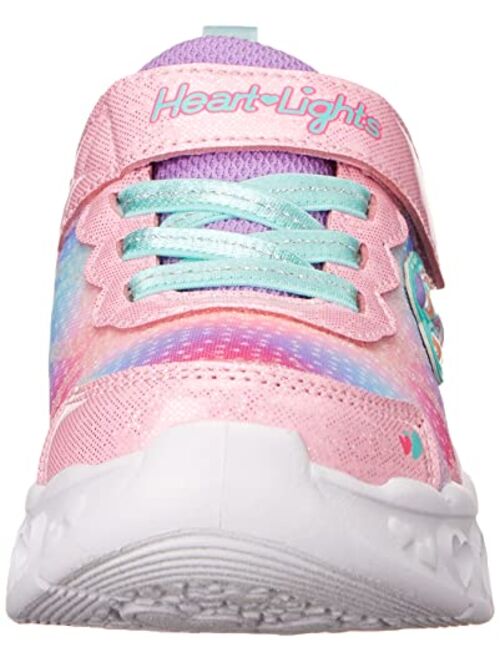Skechers Unisex-Child Flutter Heart Lights-Simply Sneaker