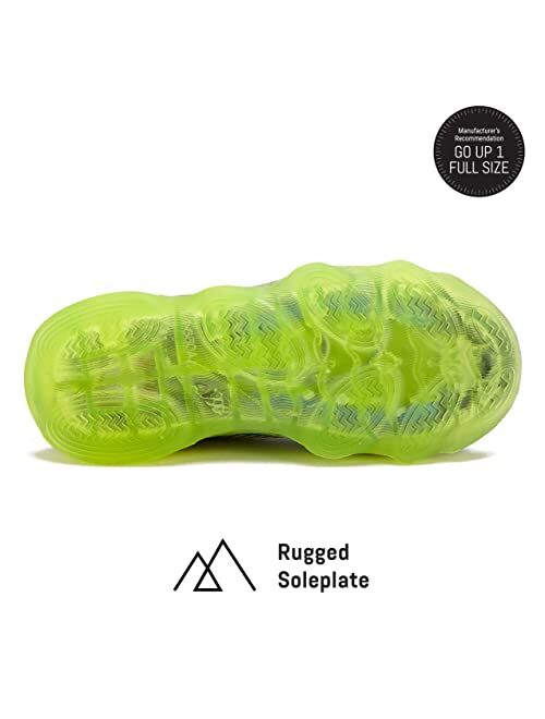 Avia Ignite Slip On LED Light Up Boys' Sneakers - Lightweight Tennis, Athletic, Running Shoes for Boys - Little Kid Sizes 11-3