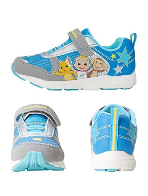 CoComelon Boys' Shoes - Casual Light Up Sneakers with Character Prints (Toddler/Little Kid)