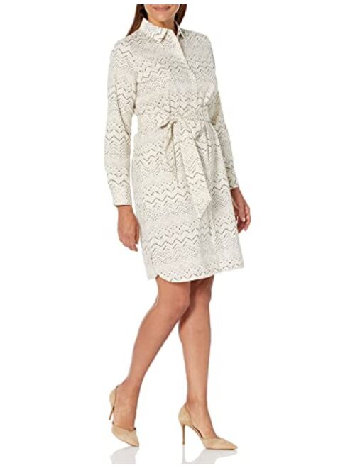 Foxcroft Women's Rocca Long Sleeve Soft Chevron Dress