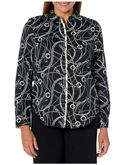 Women's Charlie Long Sleeve with Roll Tab Charmed Blouse