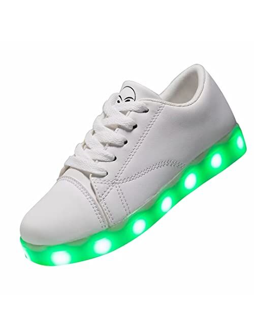 TOLLN Kids Boys Girls Breathable LED Light Up Flashing Sneakers for Children Shoes