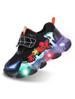 Jasmeko Kids Shoes LED Light Up Trainers Shoes Boys Baby Girls Sneakers Glow Fashion Flashing Athletic Sport Sneaker