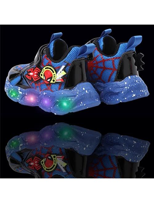Jasmeko Kids Shoes LED Light Up Trainers Shoes Boys Baby Girls Sneakers Glow Fashion Flashing Athletic Sport Sneaker