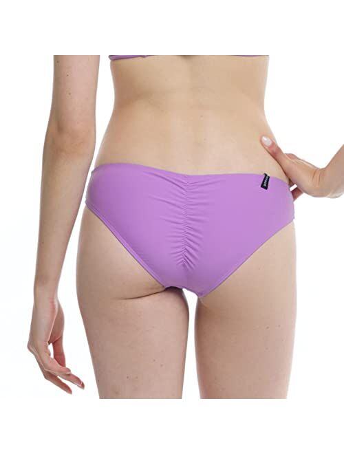 Body Glove Women's Smoothies Eclipse Solid Surf Rider Bikini Bottom Swimsuit