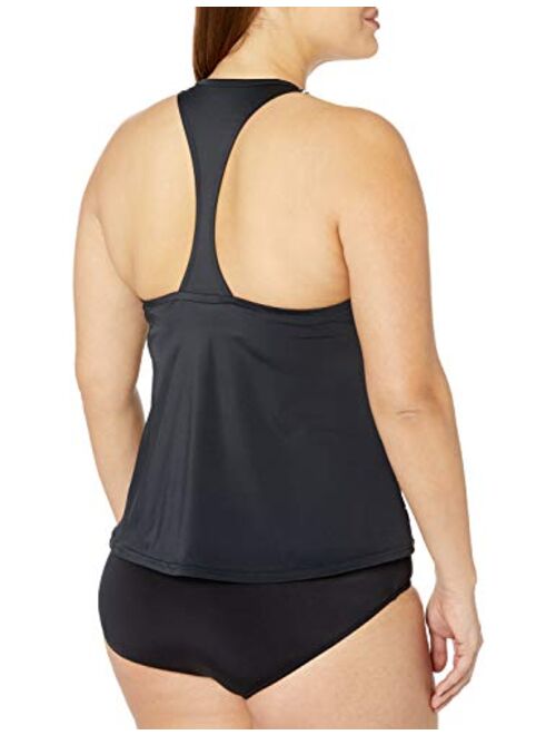 Maxine Of Hollywood V-Neck Racer Back Tankini Swimsuit Top