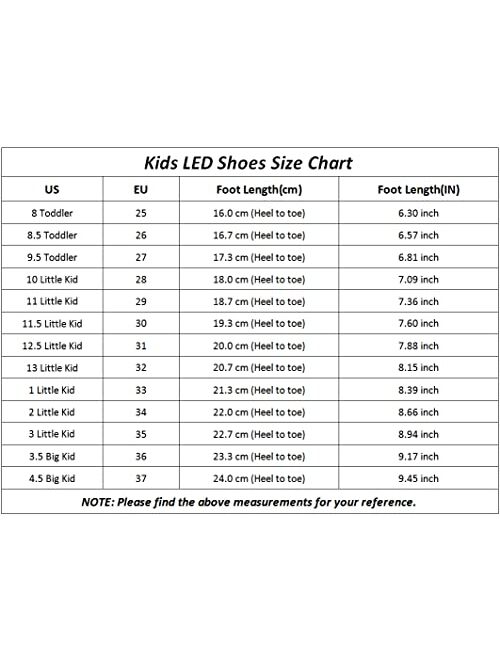 Wajin LED Light Up Shoes Kids High top Sneakers with USB Charging Flashing Luminous Shoes Dancing Sneakers for Boys Girls Toddles Gift