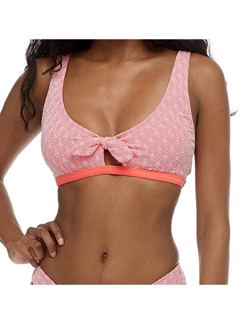 Body Glove Women's May Bikini Top Swimsuit with Peekaboo Front Bow Detail