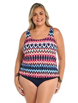 Women's Scoop Neck Tankini Swimsuit Top