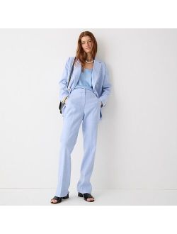 Willa full-length flare pant in stretch linen