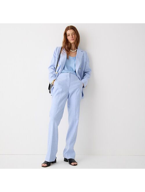 J.Crew Willa full-length flare pant in stretch linen