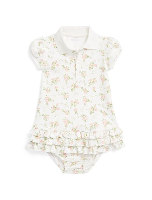 POLO RALPH LAUREN Baby Girls Floral Polo Dress and Bloomer