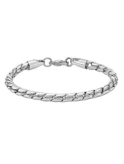 Stainless Steel 4.5mm Twist Chain Bracelet