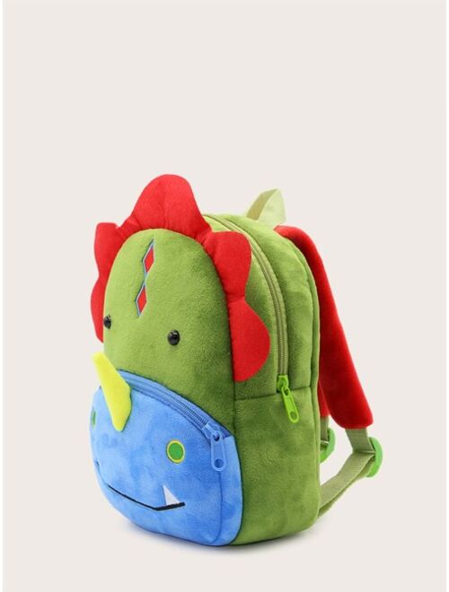 ShangnaiKakoo Bags Kids Cartoon Dinosaur Design Novelty Bag Cute Colorblock