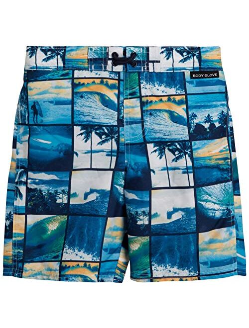 Body Glove Boys' Rash Guard Set - 2 Piece UPF 50+ Swim Shirt and Bathing Suit (4-12)