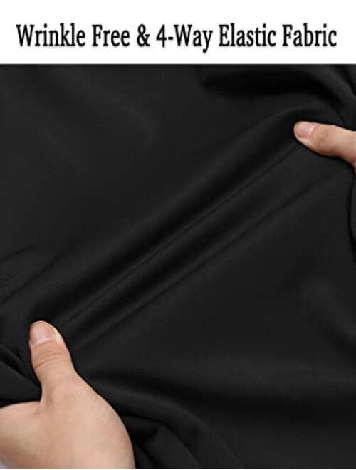 COOFANDY Men's Casual Button Down Shirt Summer Short Sleeve Wrinkle Free Shirt