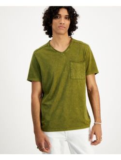 I.N.C. International Concepts Men's Acid Frayed V-Neck T-Shirt, Created for Macy's