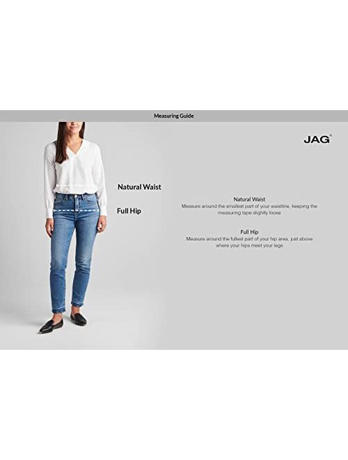 Jag Jeans Women's Carter Mid Rise Girlfriend Jeans